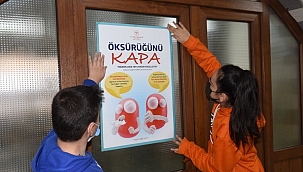 Öğrenciler veremle savaşa dikkat çekti