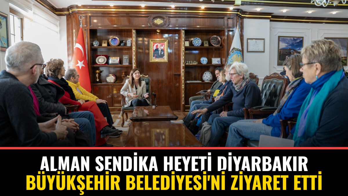 Alman Sendika Heyeti Diyarbakır Büyükşehir Belediyesi'ni Ziyaret Etti