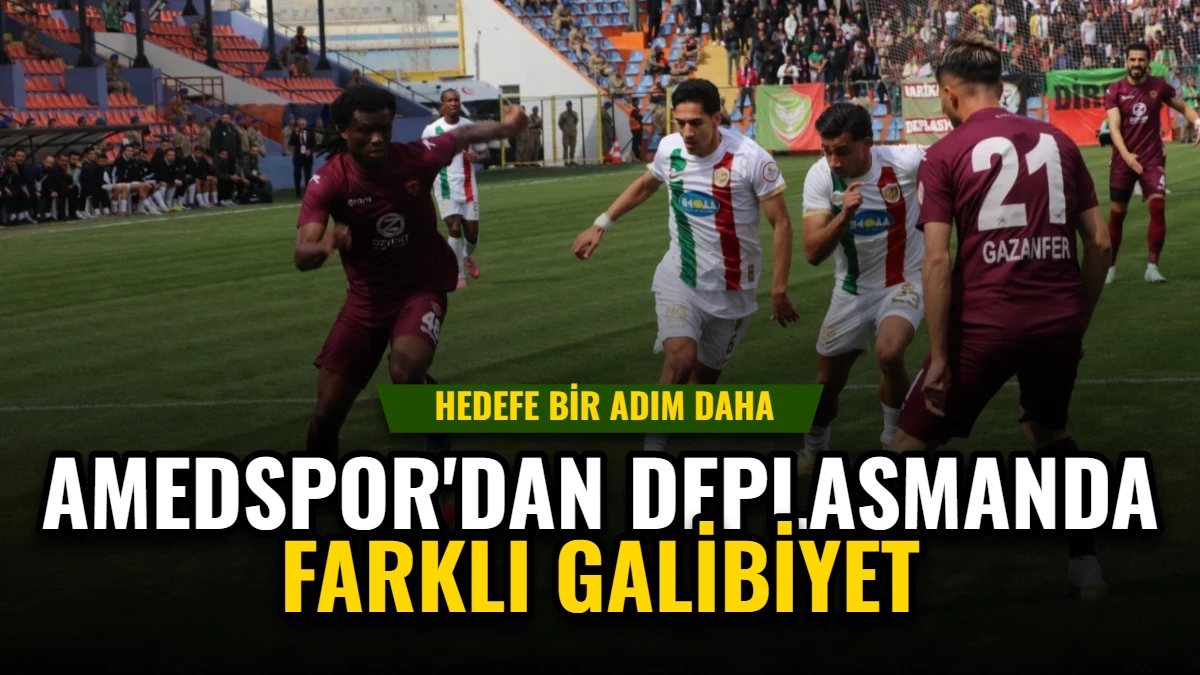 Amedspor'dan Deplasmanda Farklı Galibiyet: Hedefe Bir Adım Daha
