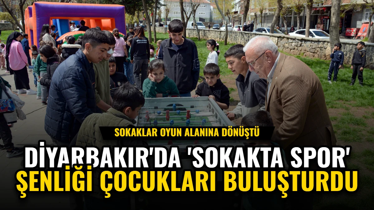 Diyarbakır'da 'Sokakta Spor' Şenliği Çocukları Buluşturdu